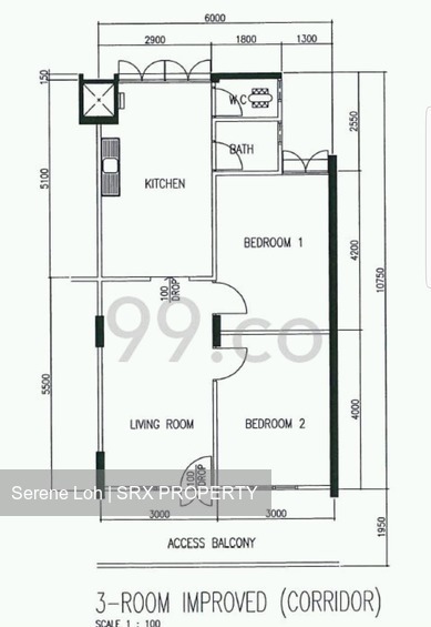 Blk 3 Bedok South Avenue 1 (Bedok), HDB 3 Rooms #165435382